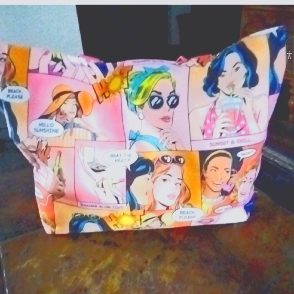 Estee Lauder Colorful Graphic Tote Bag